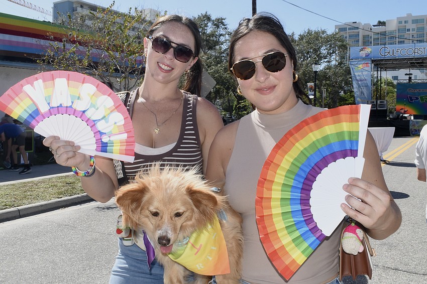 Jordan Sacks, Brooke Strickland, and Coast hang out at the event.