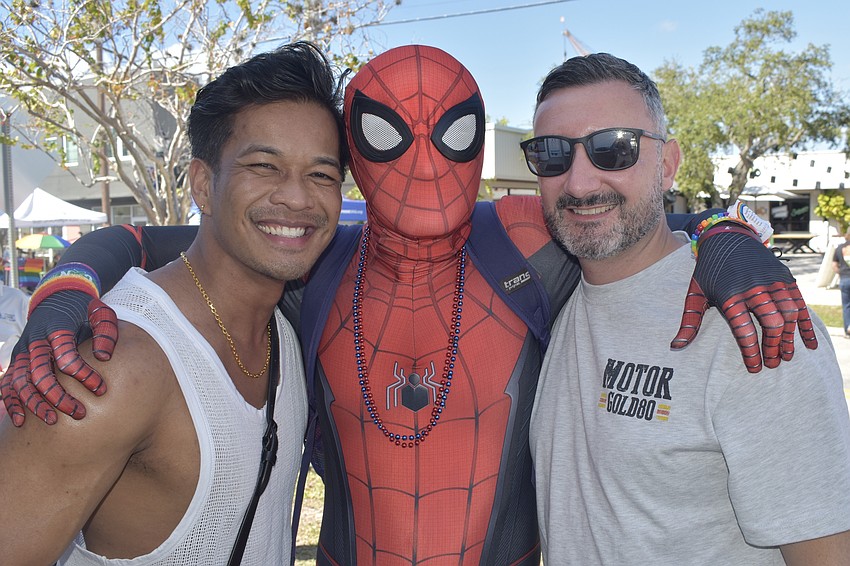 Arnold Rivera enjoyed the event with Noah Parsons and husband David Parsons.