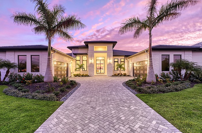 This Wild Blue at Waterside home at 1158 Blue Shell Loop sold for $4.43 million. Built in 2024, it has four bedrooms, four-and-a-half baths, a pool and 4,523 square feet of living area.