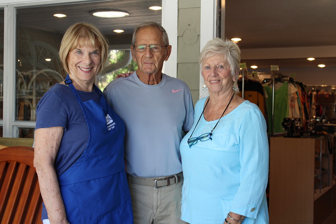 Valarie Evanko, Bob Mazurek and Iris White shared their hope that The Lord's Warehouse thrift shop will keep its normal operations running after a new Goodwill donation center opens on Longboat Key.