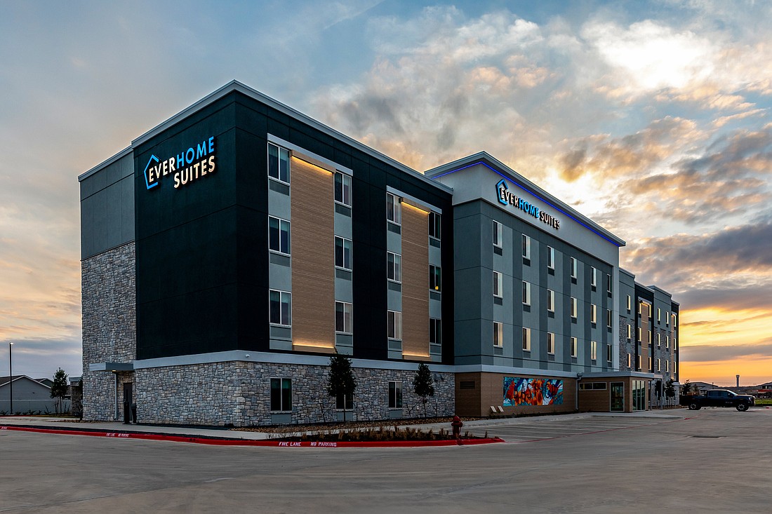 A 114-unit Everhome Suites, a Choice Hotels extended-stay brand, is planned in the Regency area of Arlington. This is the Everhome Suites in Bastrop, Texas.