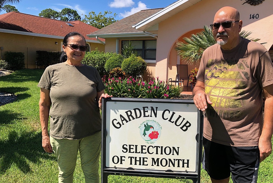 The yard of Gloria and Raj Vohra of Florida Park Drive is the Garden Club at Palm Coast's Selection of the Month for November. Courtesy photo