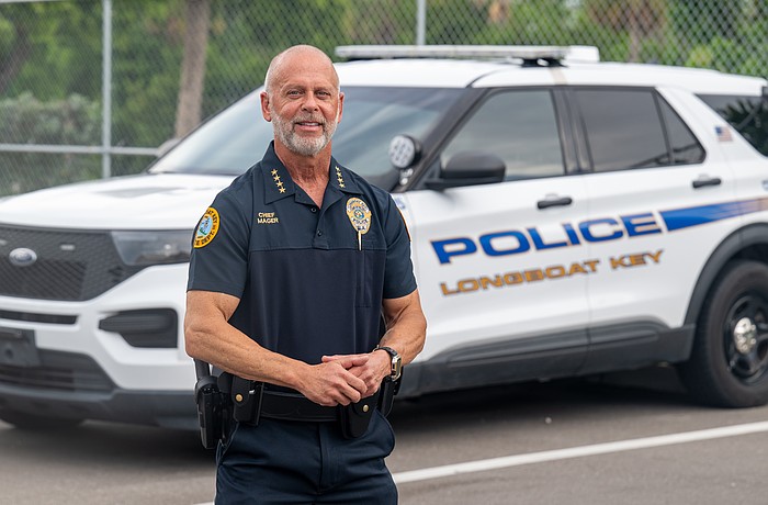 Longboat Police Chief Russ Mager didn’t start in law enforcement until he was 30 years old.