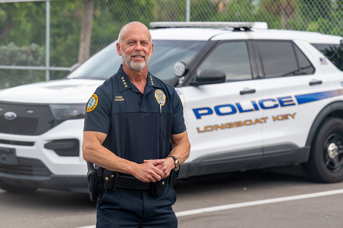 Longboat Police Chief Russ Mager didn’t start in law enforcement until he was 30 years old.