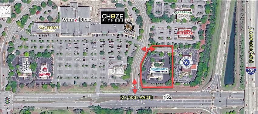 Heartland Dental plans to transform the former Community First Credit Union at 8165 Point Meadows Way into an office and clinic. The site is shown in the Property Theater map of the site.