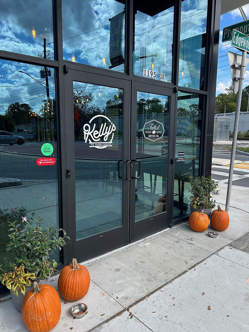 The entrance to Foxtail Coffee Co. in Murray Hill. The shop also sells Kelly’s Homemade Ice Cream.
