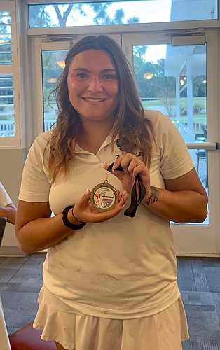 FPC's Sophia Stiwich was the low medalist at the District 3-3A golf tournament on Oct. 27 with a two-under-par 74 at Cypress Head Golf Club. Courtesy photo