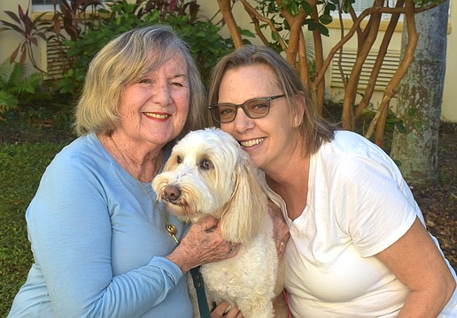 Despite their 30 year age difference, Marge DeSimone and Courtney Barr have become great friends and share a deep love for Nikki, Barr's 7-year-old Bordoodle. They compete in dock diving to keep all of the "Three Musketeers," as Barr said, active and engaged.