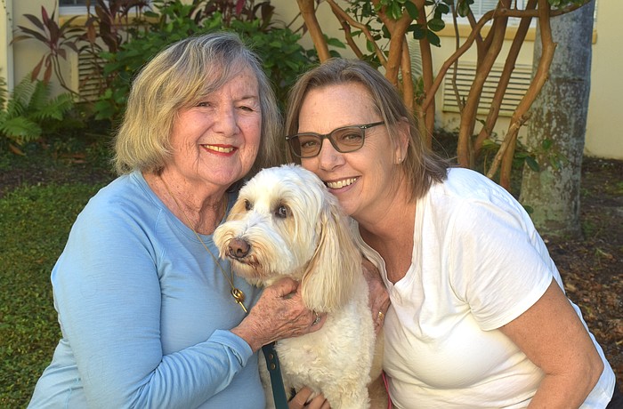 Despite their 30 year age difference, Marge DeSimone and Courtney Barr have become great friends and share a deep love for Nikki, Barr's 7-year-old Bordoodle. They compete in dock diving to keep all of the "Three Musketeers," as Barr said, active and engaged.