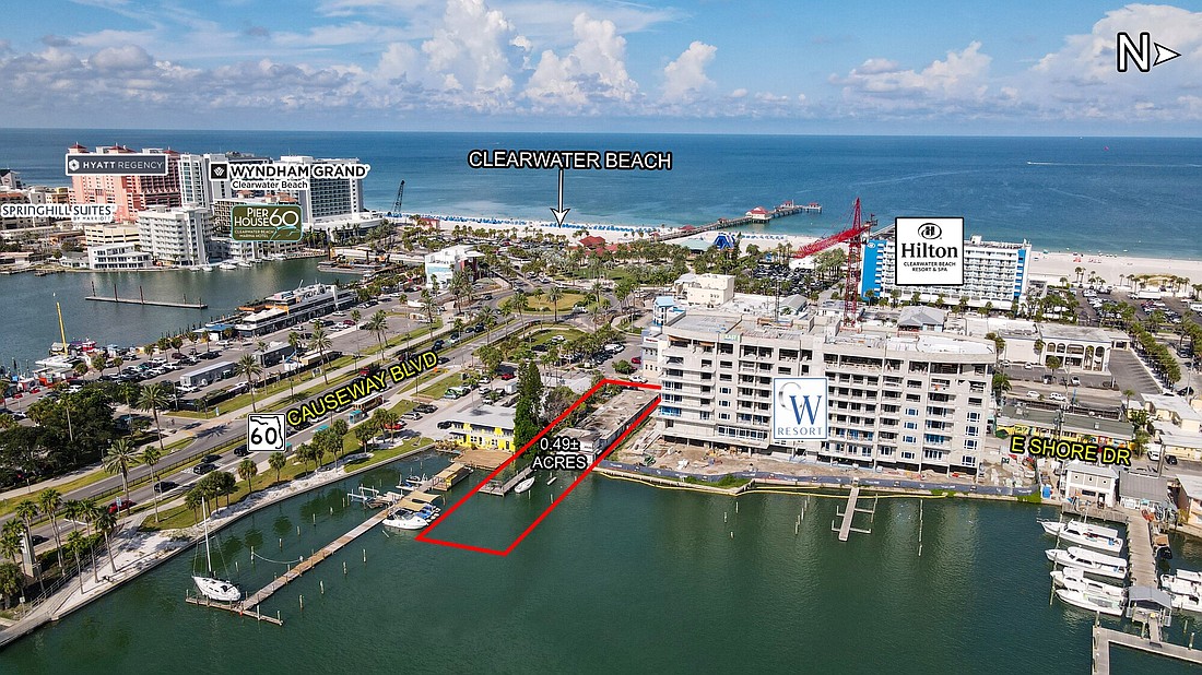 A nearly half-acre parcel at 403 E. Shore Dr. in Clearwater is priced at $2.99 million.