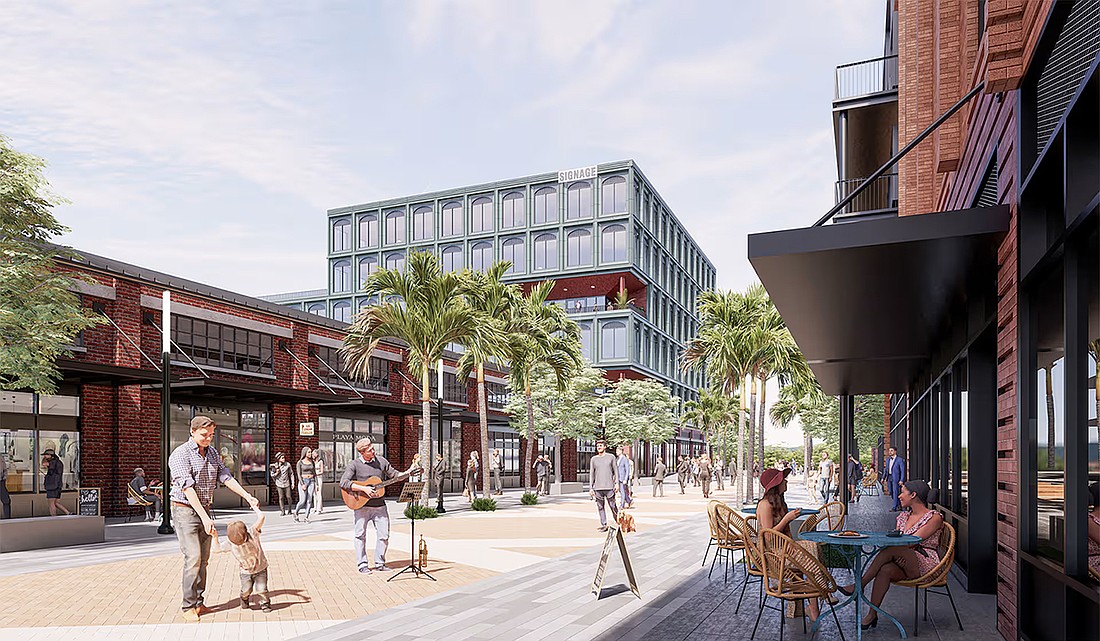 A six-story office building under construction in Tampa's Gasworx district was designed by S9Architecture with Smallwood serving as the architect of record.