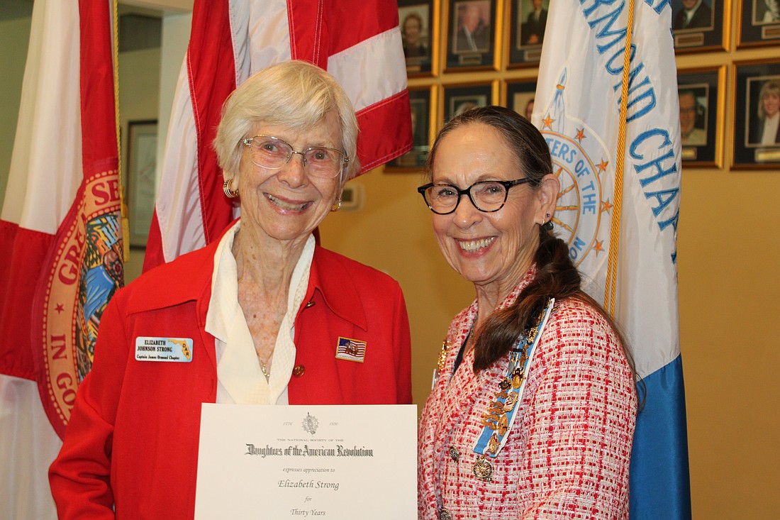 Elizabeth Strong and Regent Susan Demorsky. Courtesy photo