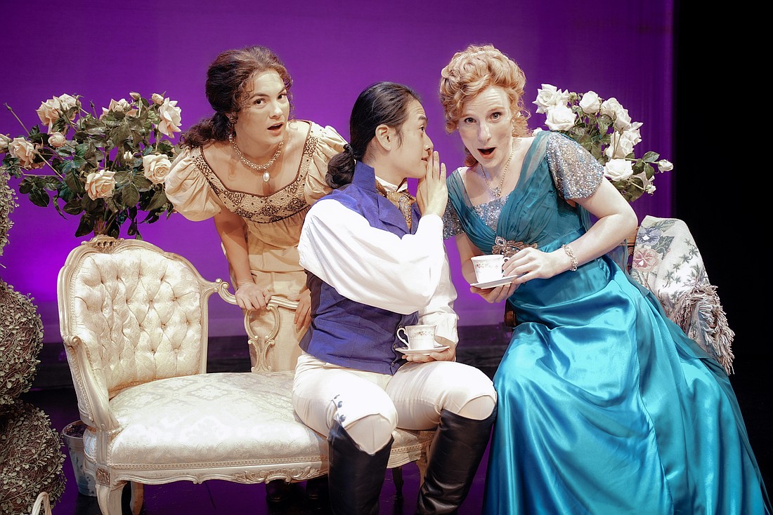 Jacqueline Morales, Alan Kim and Corrie Owens star in Kate Hamill's adaptation of Jane Austen's novel, "Emma," which runs at FSU/Asolo Conservatory from Nov. 7-23.