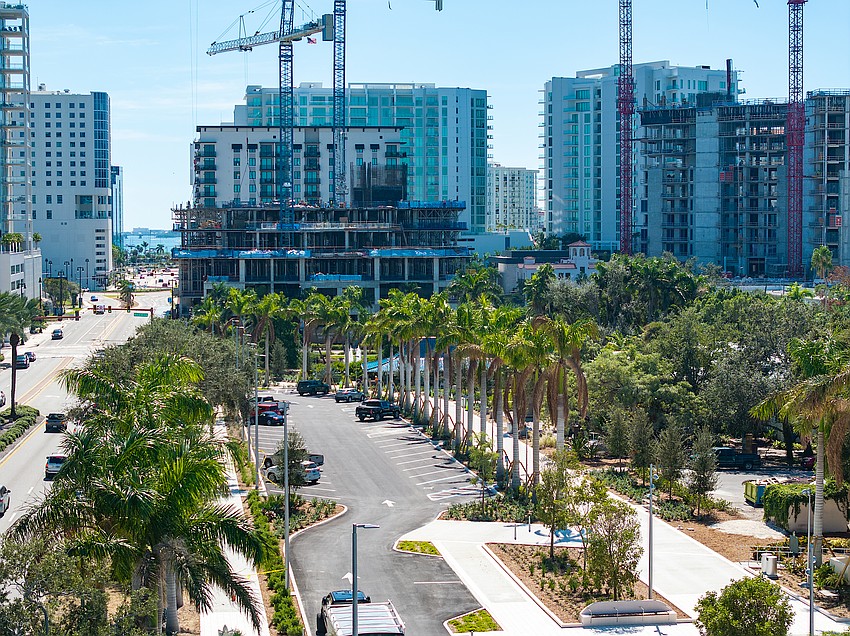 The Promenade along Tamiami Trail at The Bay is complete.