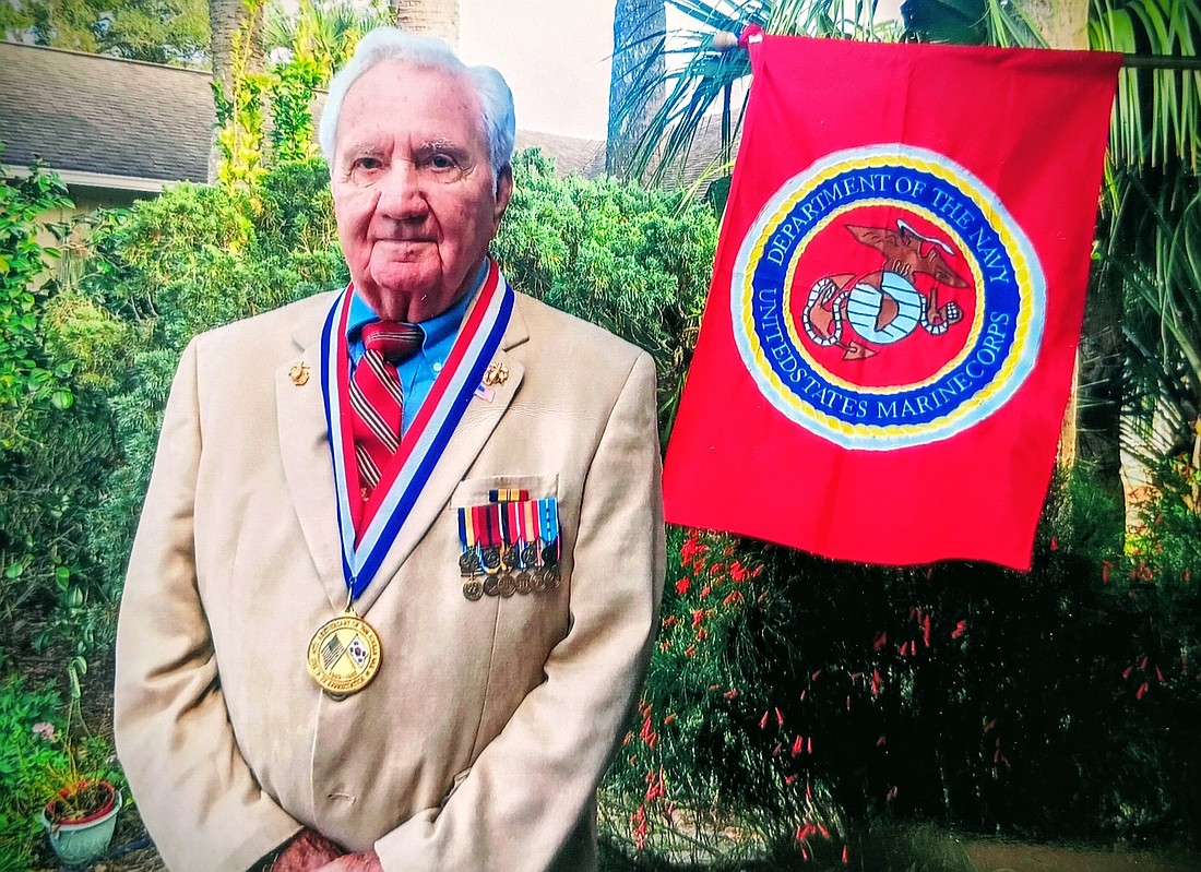 Korean War veteran Charlie Miller will be the speaker at the Marine Corps Ball in Flagler County on Nov. 8. Courtesy photo