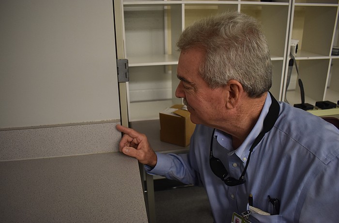 Todd Henson, director of maintenance at the School District of Manatee County, said mold testing throughout the Lakewood Ranch High School campus will determine whether areas of concern are mold, dirt, mildew or something else.