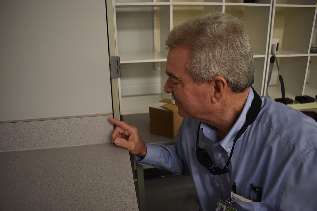 Todd Henson, director of maintenance at the School District of Manatee County, said mold testing throughout the Lakewood Ranch High School campus will determine whether areas of concern are mold, dirt, mildew or something else.