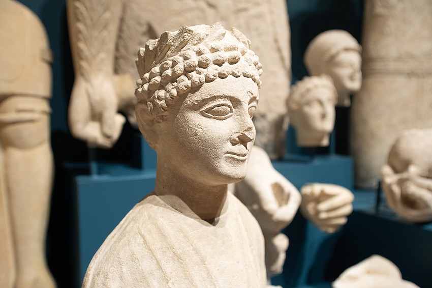 A closeup of a statue in Gallery 12, a project 10 years in the making, which had a soft opening in October at The Ringling.