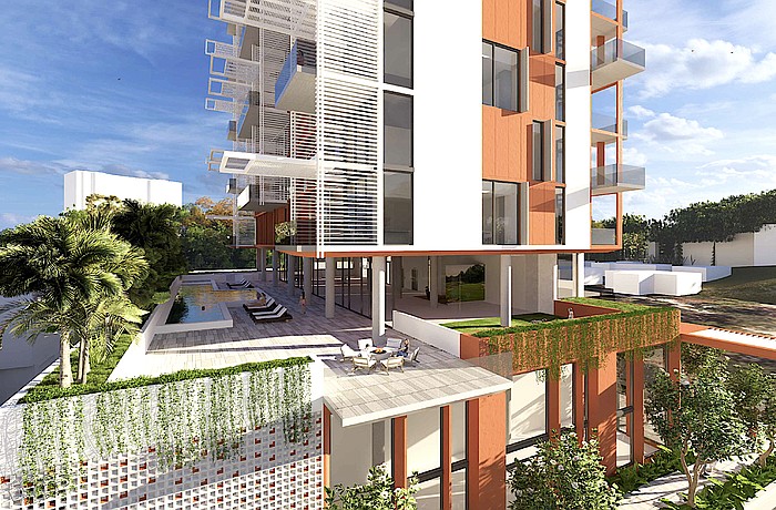 A rendering of the proposed 333 Cocoanut condominium development.