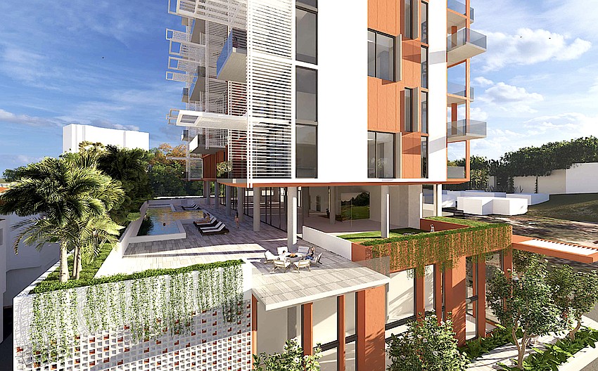 A rendering of the proposed 333 Cocoanut condominium development.