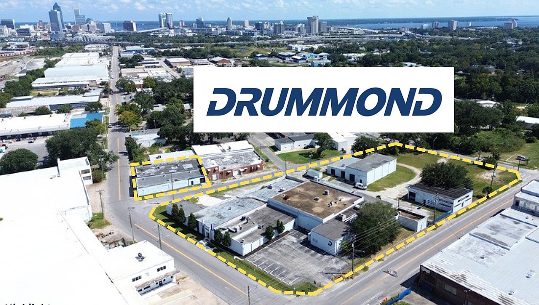 The Drummond plant at 2472 Dennis St. in the Rail Yard District west of Interstate 95 and south of Beaver Street, west of Downtown is for sale.