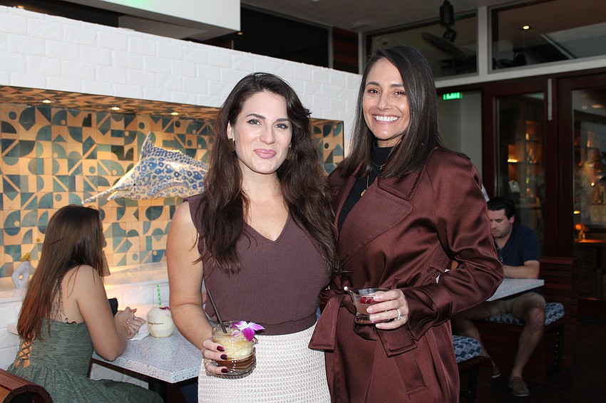 Naomi Schiavone and Kelly Fullick said they liked the look of the remodeled Tommy Bahama Restaurant & Bar at the Nov. 5 reopening on St. Armands Circle.