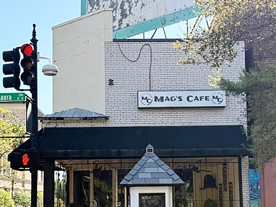 The closed Mag’s Cafe at 231 N. Laura St. in Downtown Jacksonville.