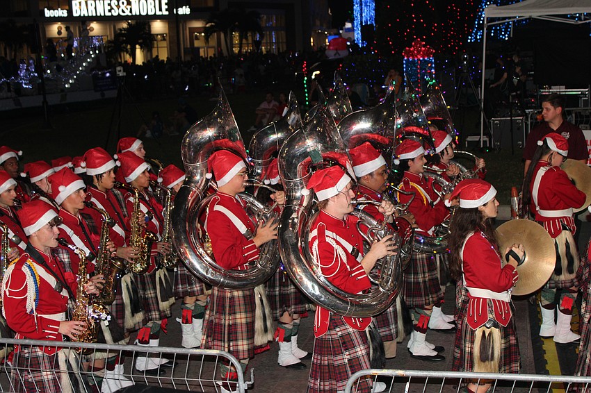 The Riverview High School Kiltie Band again was a favorite at the Santa's Grand Arrival Parade at UTC Nov. 8.
