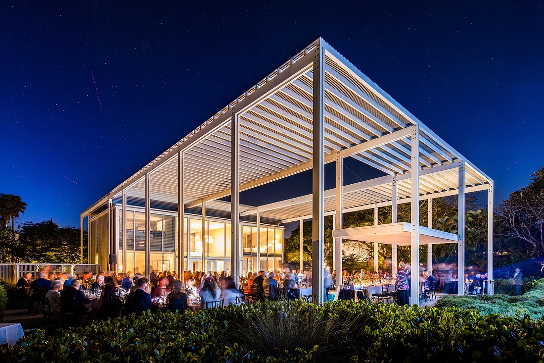 Architecture Sarasota's MOD Weekend 2025 kicks off with a party at the Umbrella House, designed by Paul Rudolph in 1953 for Philip Hiss. Both were members of the Sarasota School of Architecture.