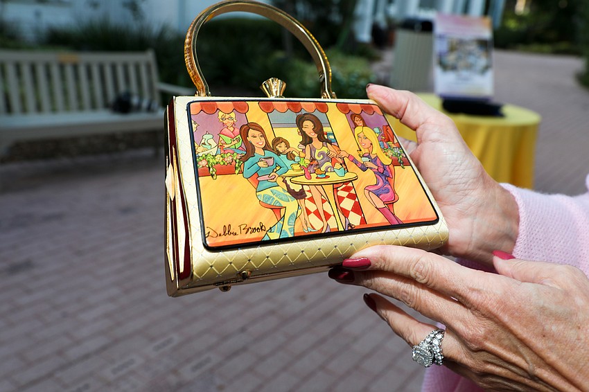 Michael Murphy said this Debbie Brooks design reminded him of his wife, co-chair E-Dee Murphy, and her friends, so he had to purchase it for her when he was in New York City.