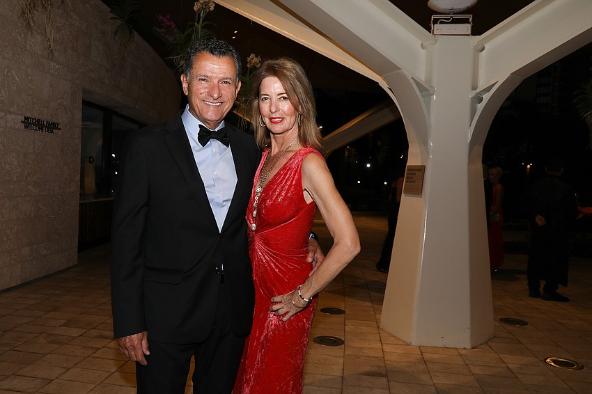 Chet Zoltak and Penny Hill arrive at the SPARCCle Sunset Soirée.