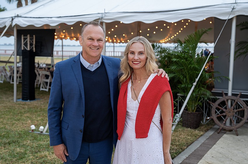 New College President Richard Corcoran and New College Foundation Executive Director Sydney Gruters