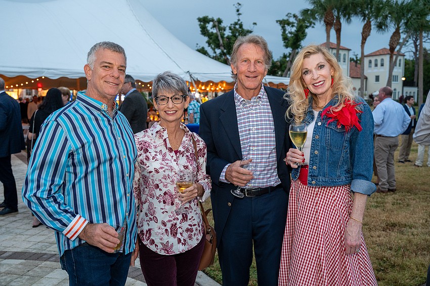 Jesse White, Diane Lawson, and John and Virginia Harshman