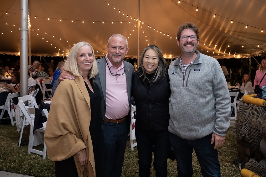 Kristin and Todd Morton, Lisl Liang and Wesley Roberts