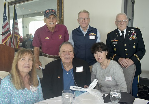 Front row: Vickie Miller-Yanics, Elliott Metcalfe and Becky Metcalfe. Back row: Tom Smith, Tom McElheny and Ben Knisely