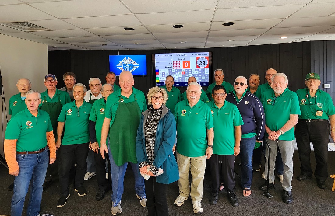 The Santa Maria Del Mar Catholic Church's Knights of Columbus Council. Photo by Sierra Williams