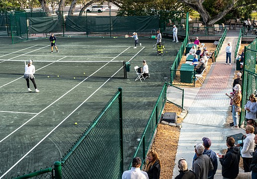 Longboat Key Tennis Center held an event welcoming back seasonal residents Tuesday, Nov. 11. A tennis clinic demonstration was held, food was served and music played as Longboaters mixed and mingled on a chilly Tuesday afternoon.