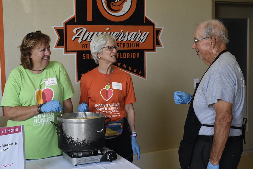 Paula Evans and Jan Gannon talk with Jim Shafer.