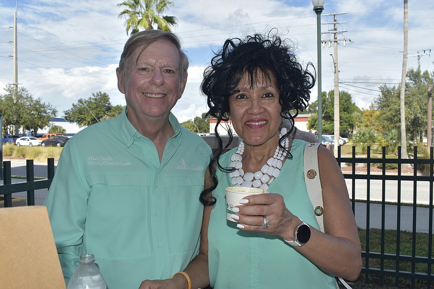 Sarasota County commissioner Mark Smith and his wife Esther Smith