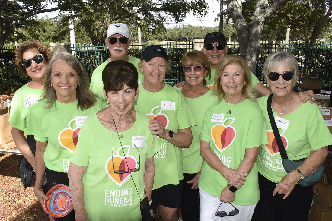 A team from the community of Heritage Oaks volunteered at the event and included Sandi Merrill, Pauline St. Martin, Gary Chapin, Sheri Abramson, Alice Chapin, Ruth Scribner, Steve Ronis, Linda Trageser and Sharon Boss.