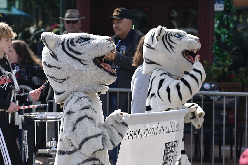 Sarasota School of Arts and Sciences appears on the parade route.