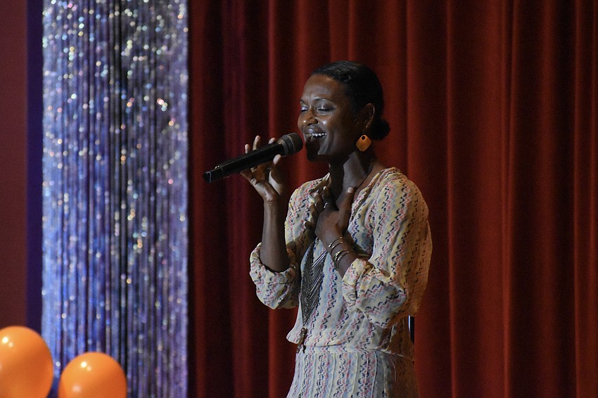 Syesha Mercado, a vocalist who is best known for her appearance on American Idol Season 7, sings 