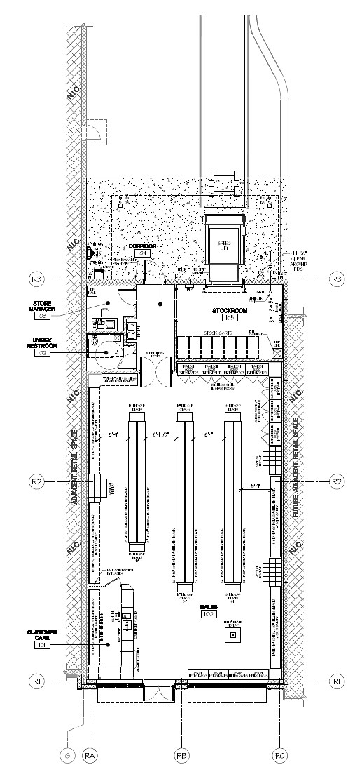 The plans for the Harris Teeter liquor store.