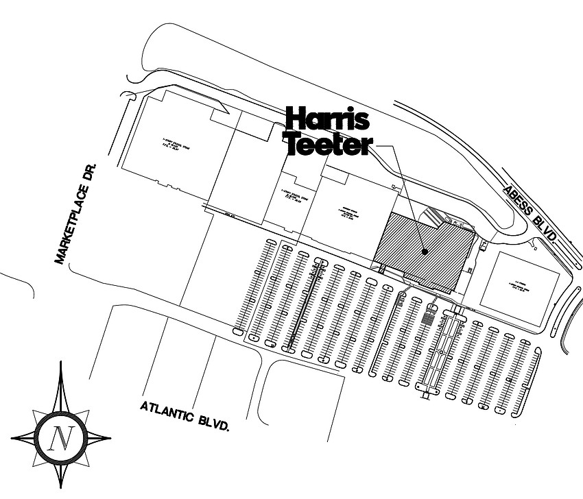 Harris Teeter is planned between Academy Sports + Outdoors and LA Fitness in the Atlantic North shopping center in East Arlington.