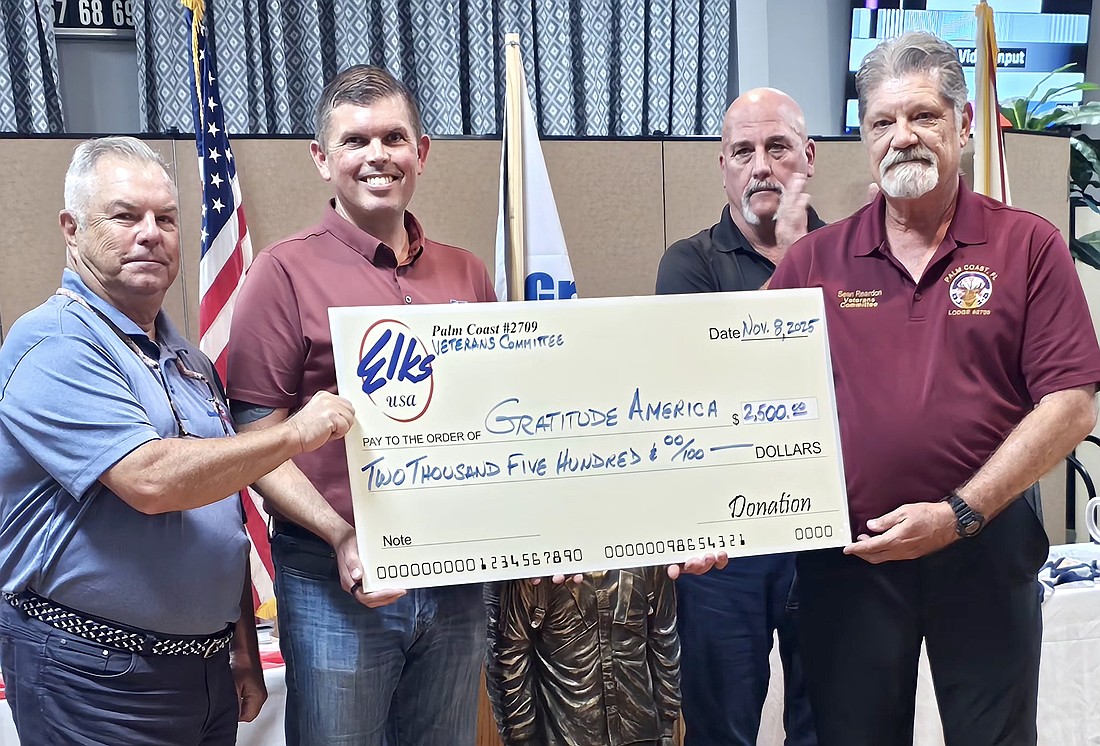 From left: Steve Gallagher, Michael Anthony, Pete Lehnertz and Sean
Reardon. Courtesy photo