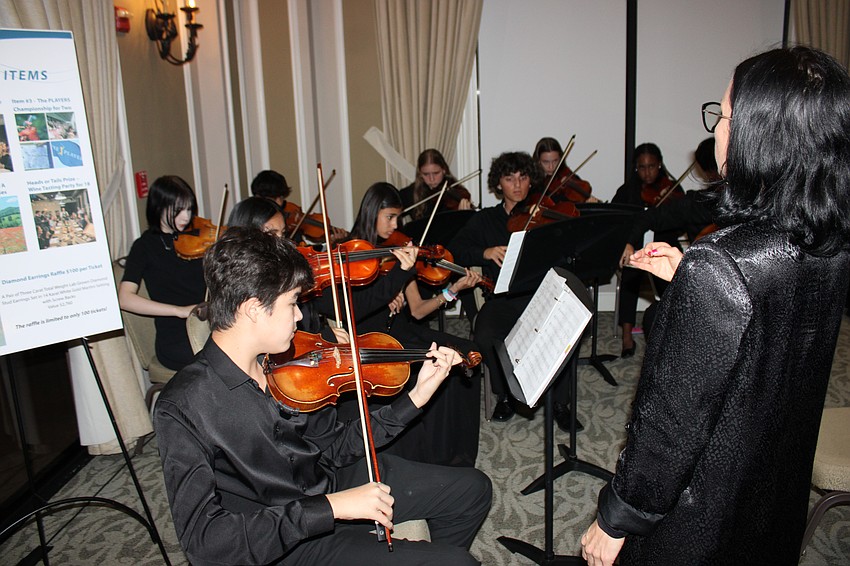 The orchestra from The Out-of-Door Academy provided the live music at The Soirée at the Ranch Nov. 13.