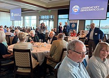 More than 200 showed up to the Sarasota Yacht Club Nov. 4 to hear Democratic Gov. candidate David Jolly speak at the Longboat Key Democratic Club’s season kickoff luncheon.