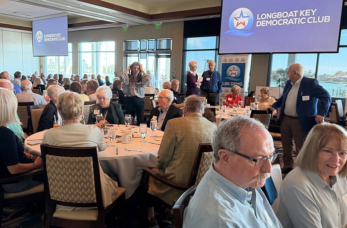 More than 200 showed up to the Sarasota Yacht Club Nov. 4 to hear Democratic Gov. candidate David Jolly speak at the Longboat Key Democratic Club’s season kickoff luncheon.