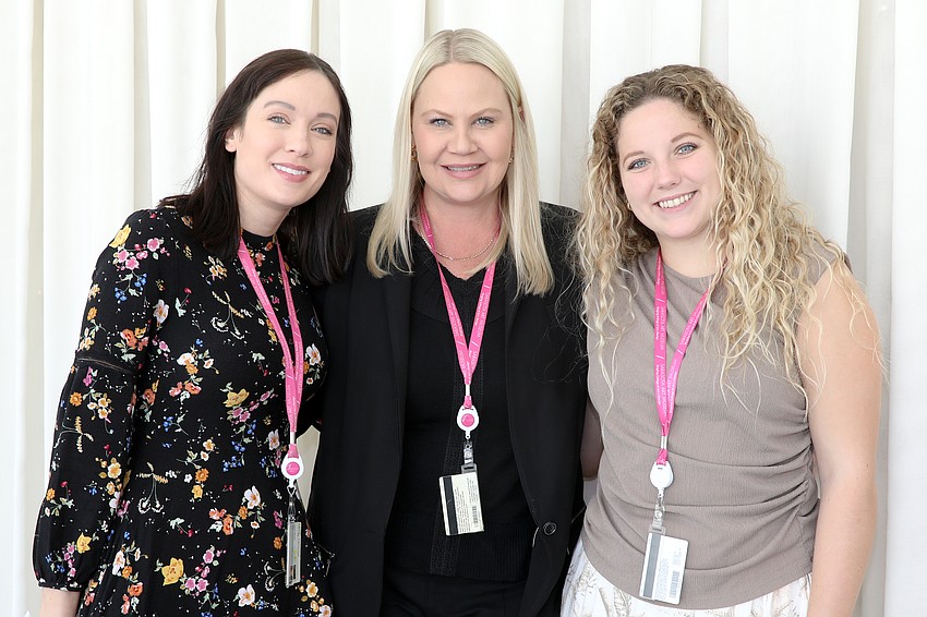 Laura Stuart Wood, Carolyn James and Rosemarie Poplin