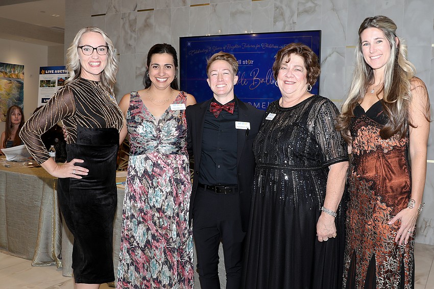 The twinkling smiles belong to Camilla King, Kristin Hoffman, Brandi Roebuck, Mary Bane Stevens and Chelsea Hernandez.